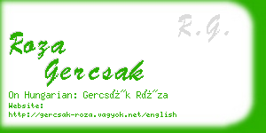 roza gercsak business card